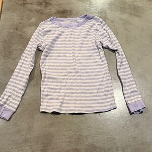 Cozy Lilac Striped Kids Pajama Set